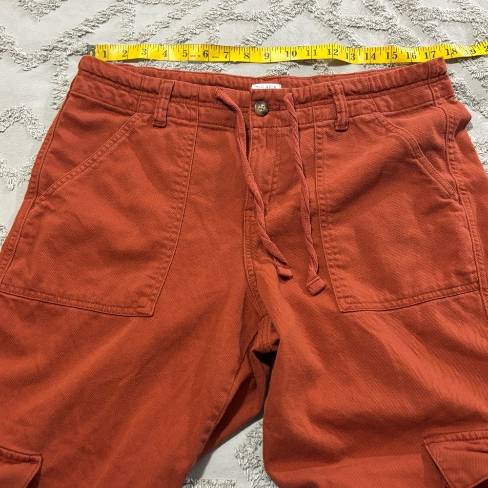 Women’s Wide Leg Drawstring Cargo Pants size 14 SHORT - Picture 5 of 8